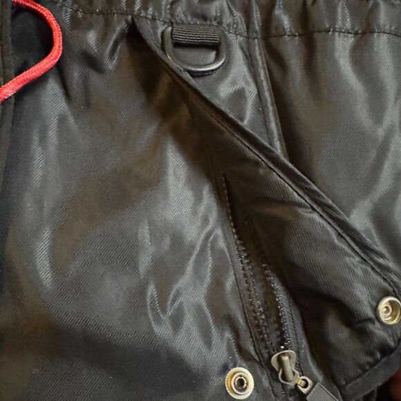 Vintage Marlboro Compass Jacket Mens Large Black Hooded Quilted Winter 90s Parka - Picture 7 of 12